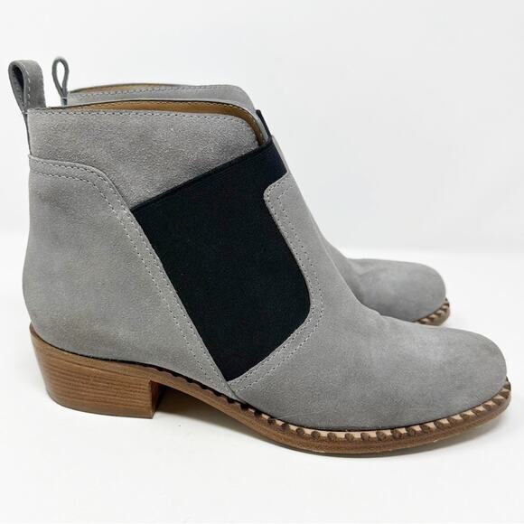 Marc by Marc Jacobs Suede Leather Chelsea Boots in Grey and Black Size 38 / US 8 - Picture 6 of 13